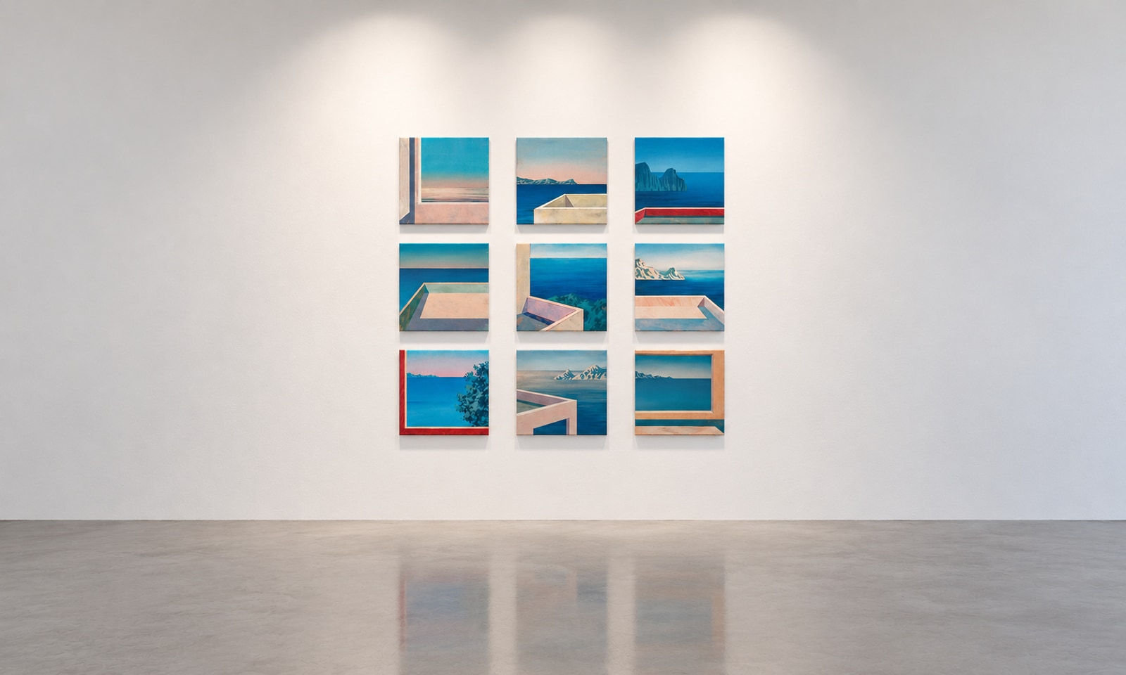 Mediterranean series by Ufuk Yılmaz, exhibition view